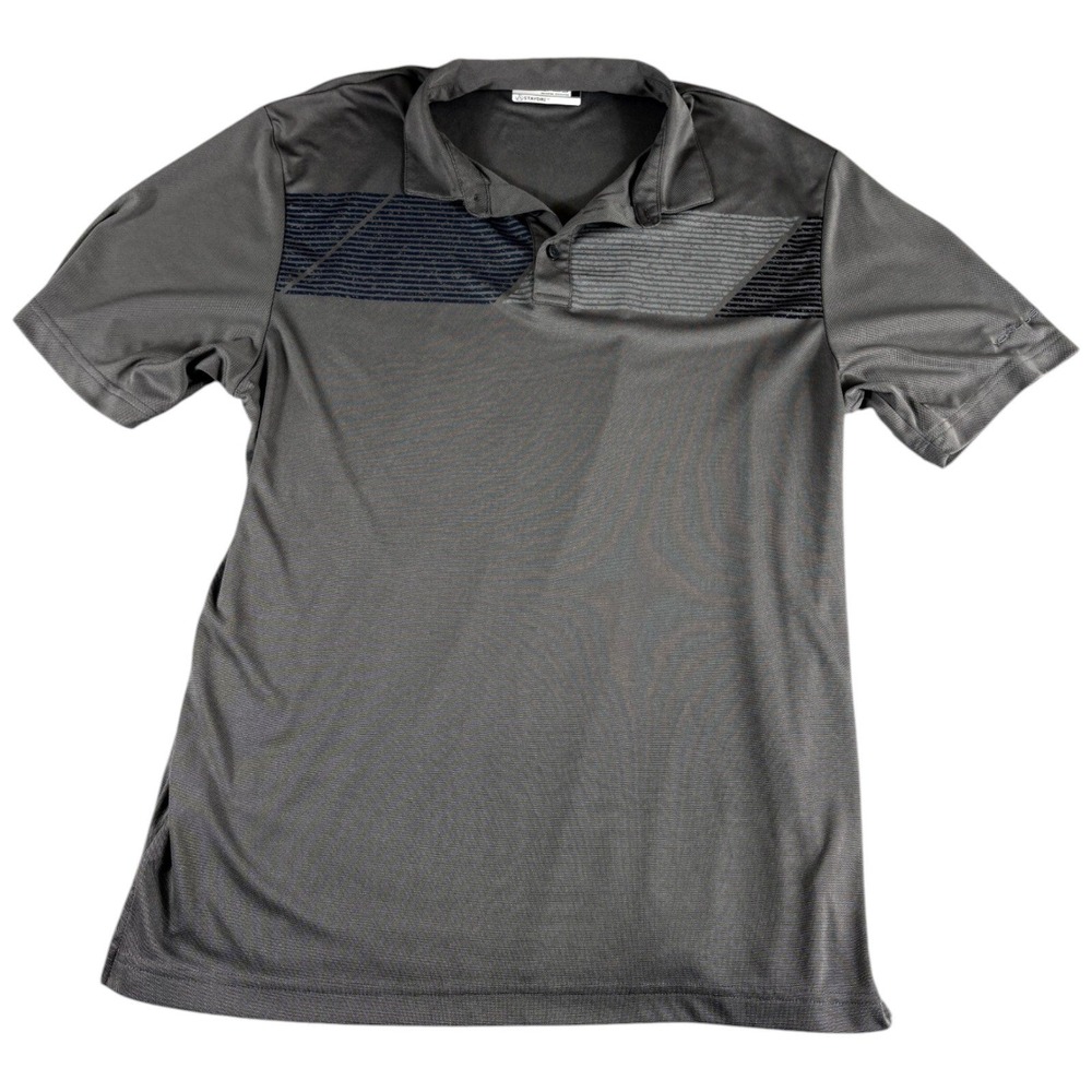 Nicklaus StayDri Polo Shirt Mens Large Gray Performance Golf Lightweight Durable